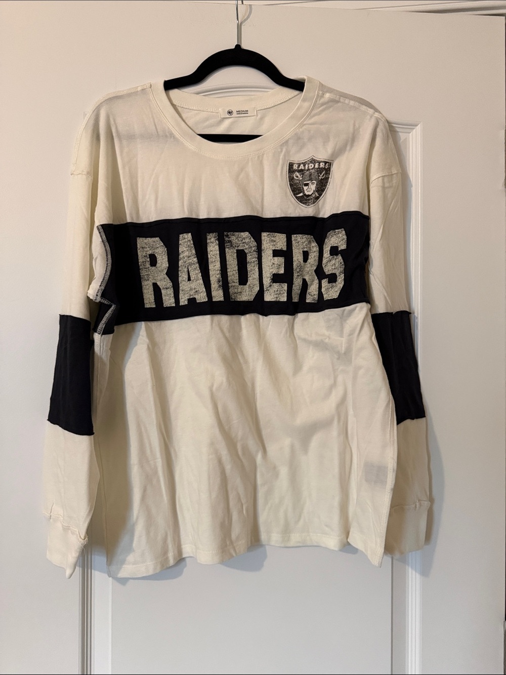 '47 Raiders Long Sleeve Tee - White & Black